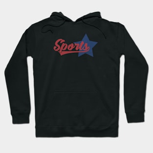 sports vintage retro lettering Hoodie